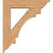 Ekena Millwork Merced Traditional Smooth Bracket w/ Offset Brace, Western Red Cedar, 7 1/2"W x 34"D x 38"H BKT0806X34X38MRC01SWR - alternate 2